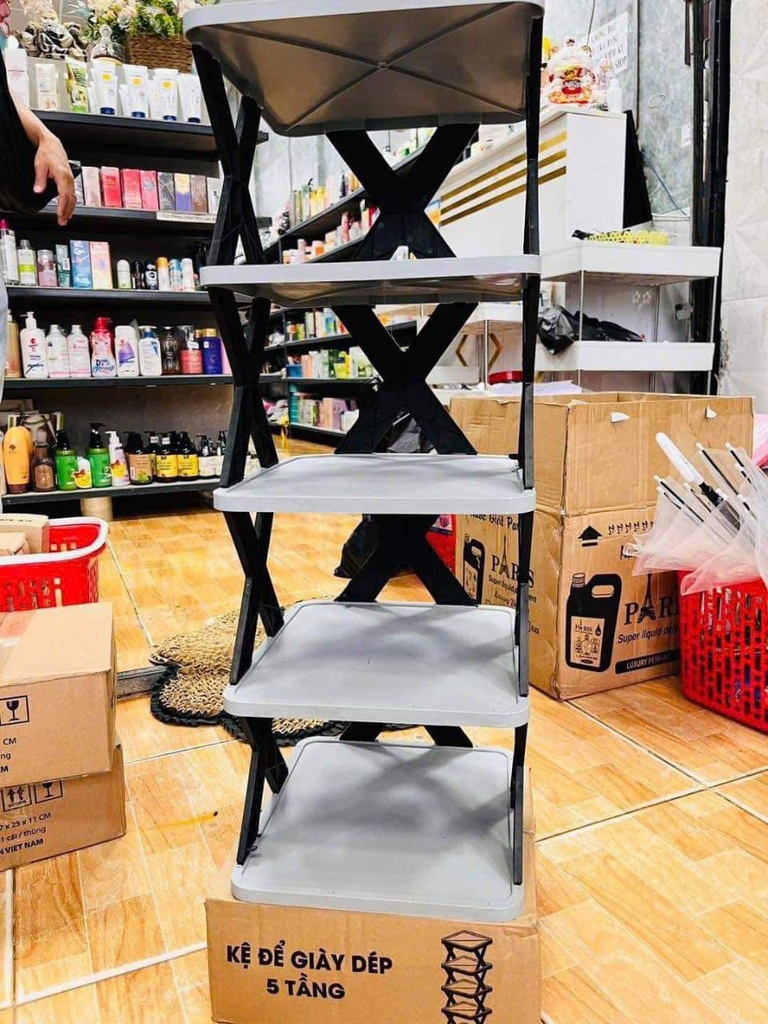 Kệ Dép 5 Tầng Chữ X Tiện Lợi (2)