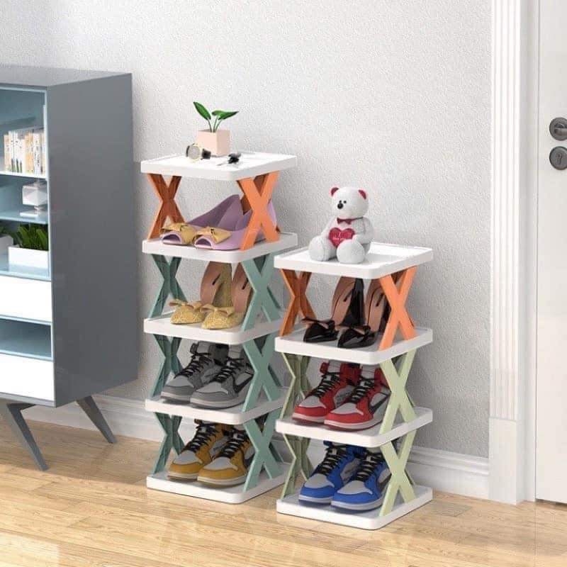 Kệ Dép 5 Tầng Chữ X Tiện Lợi (2)