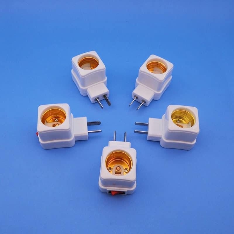 Đui Đèn Xoay Cắm Ổ Điện Có Kèm Công Tắc Xịn