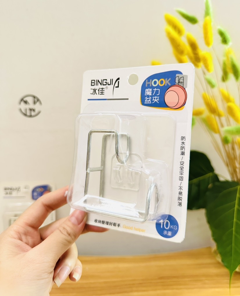 VỈ MÓC DÁN TƯỜNG TREO CHẬU HOOK CHÍNH HÃNG (1)