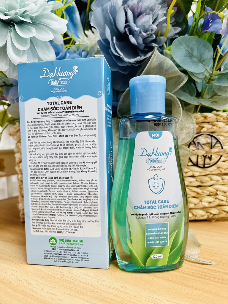 DDVS DẠ HƯƠNG FRESH CHĂM SÓC TOÀN DIỆN XANH 120ml (K.CKhau) '