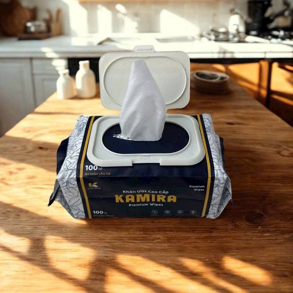 KHĂN ƯỚT KAMIRA CAO CẤP 100 TỜ BỊCH LỚN (2)