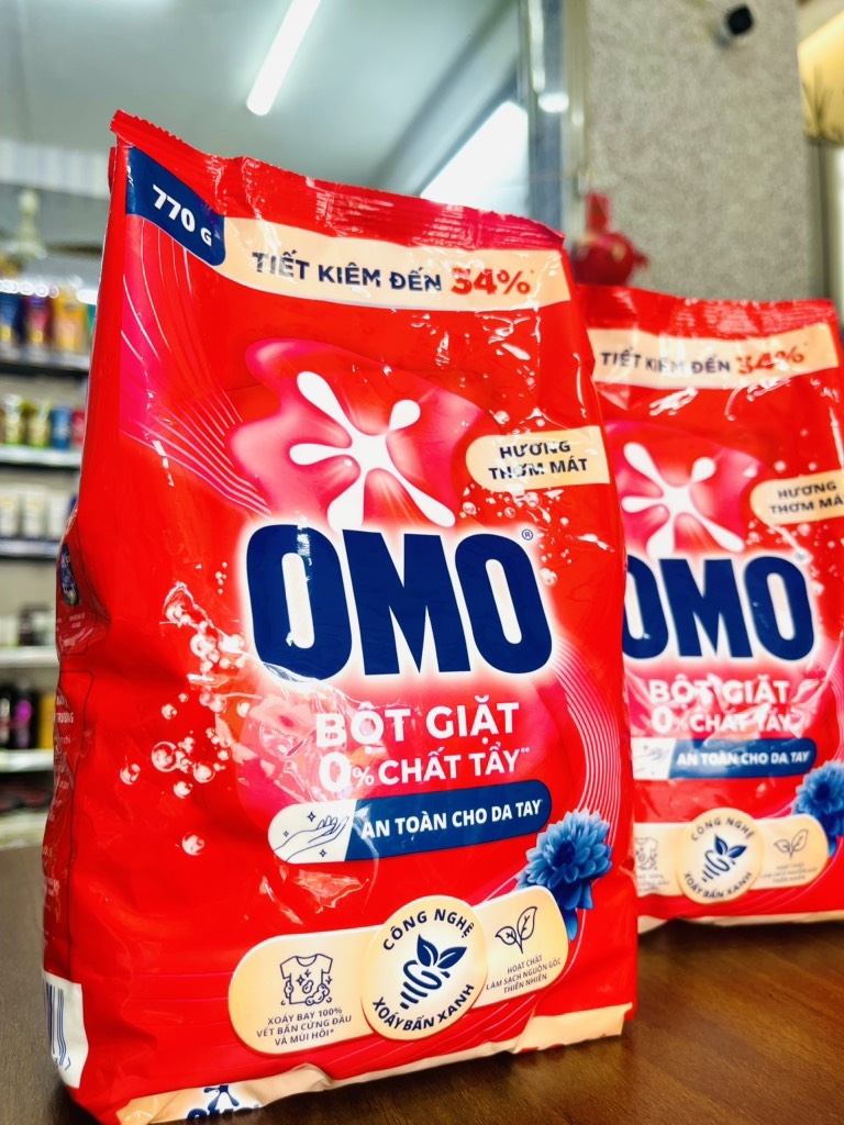 TÚI BỘT GIẶT OMO 770g HƯƠNG THƠM MÁT CHÍNH HÃNG (2) '