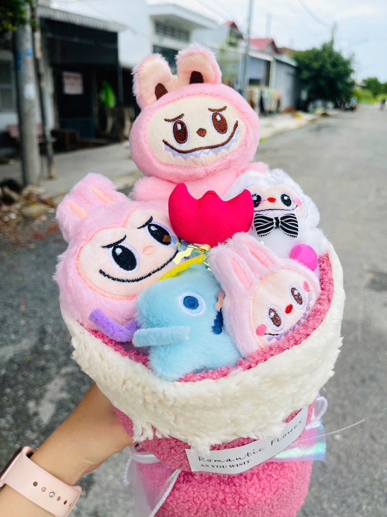 BÓ HOA LABUBU HÓT TREND SIÊU KUTE (14)
