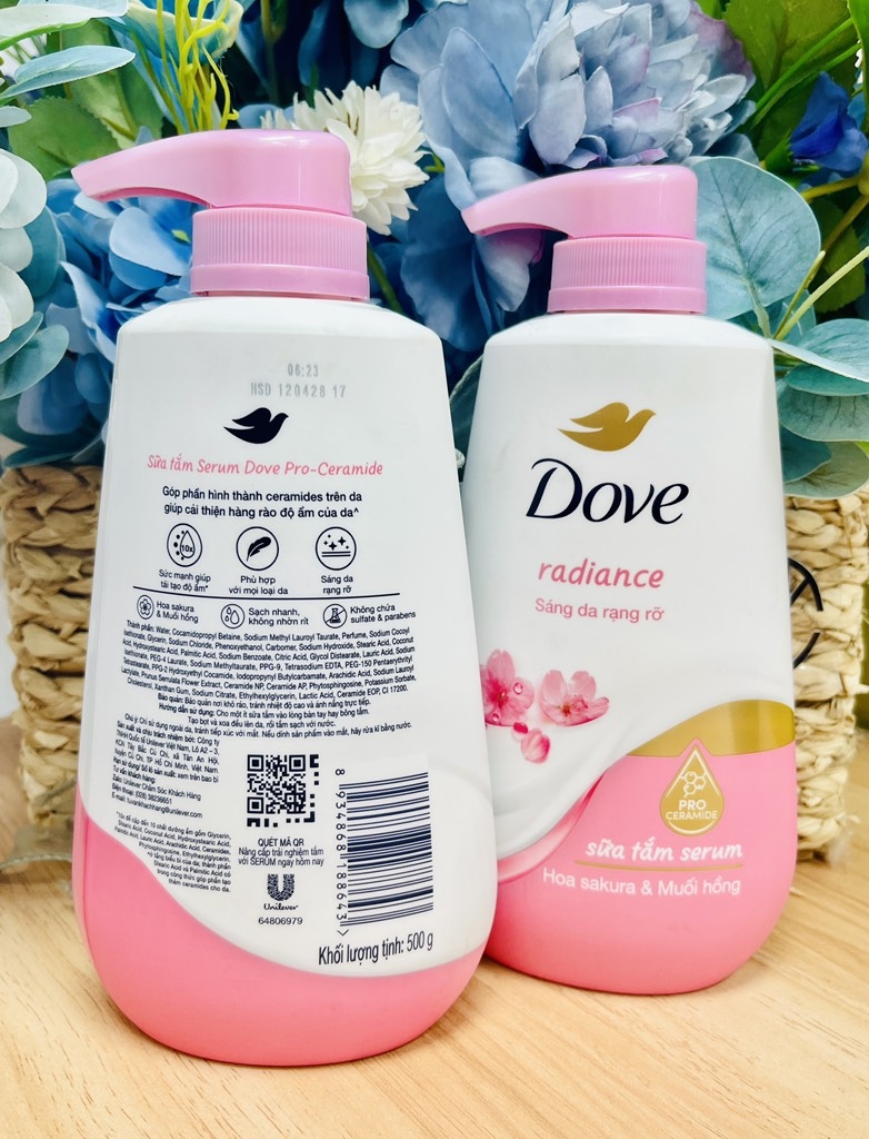 SỮA TẮM DOVE 500g MUỐI HỒNG
