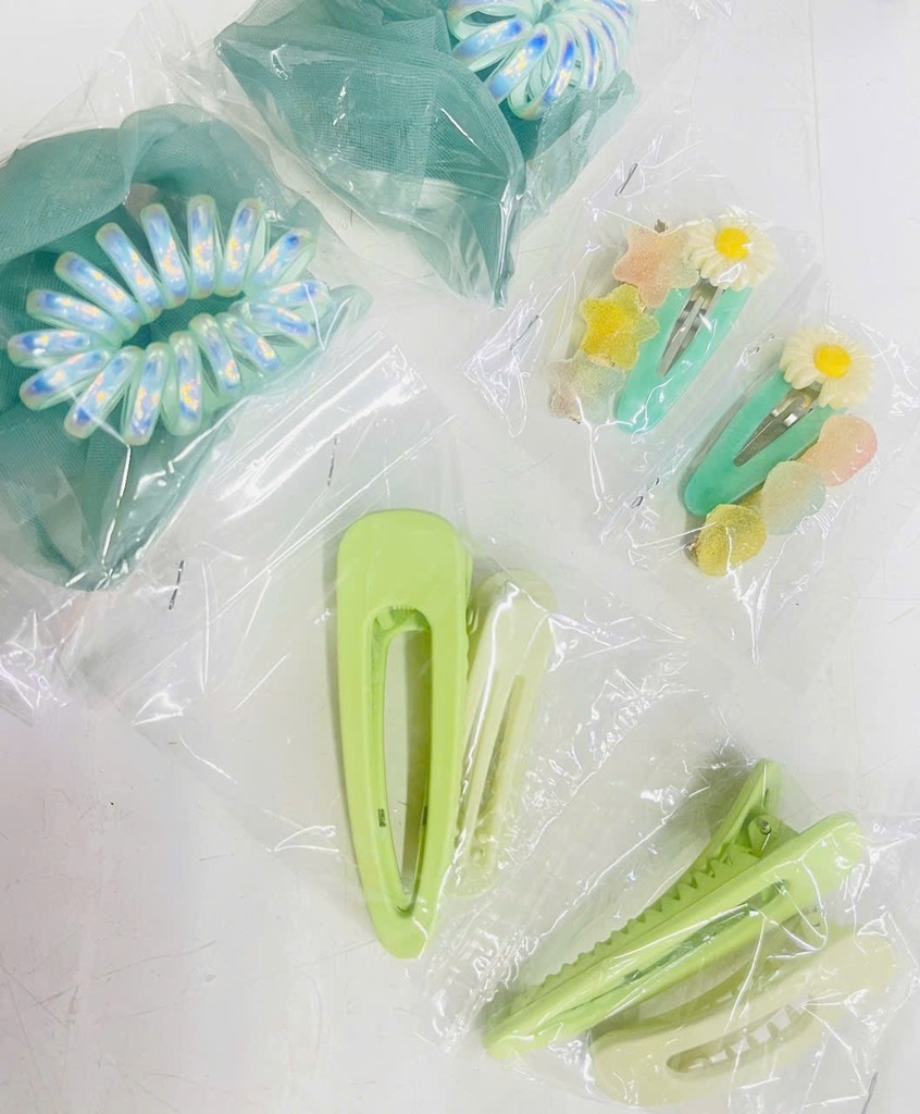 SET CỘT KẸP TÓC BỊT 2CÁI NGẪU NHIÊN (KHÔNG C.khấu)