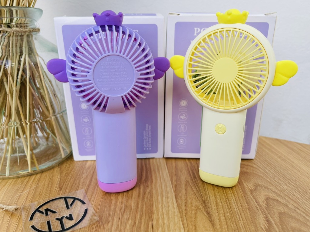 QUẠT CẦM TAY CÓ CÁNH CHIM KUTE (2)
