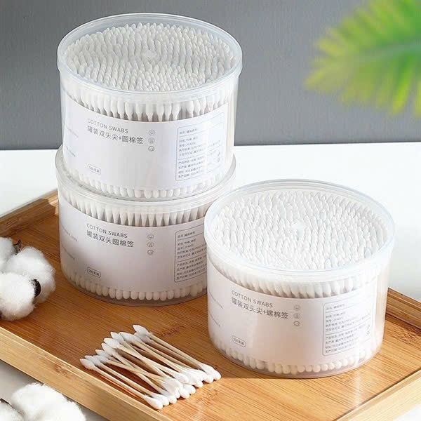 Hộp 500 Bông Tăm Lấy Ráy Tai Loại Hộp Trắng (1)