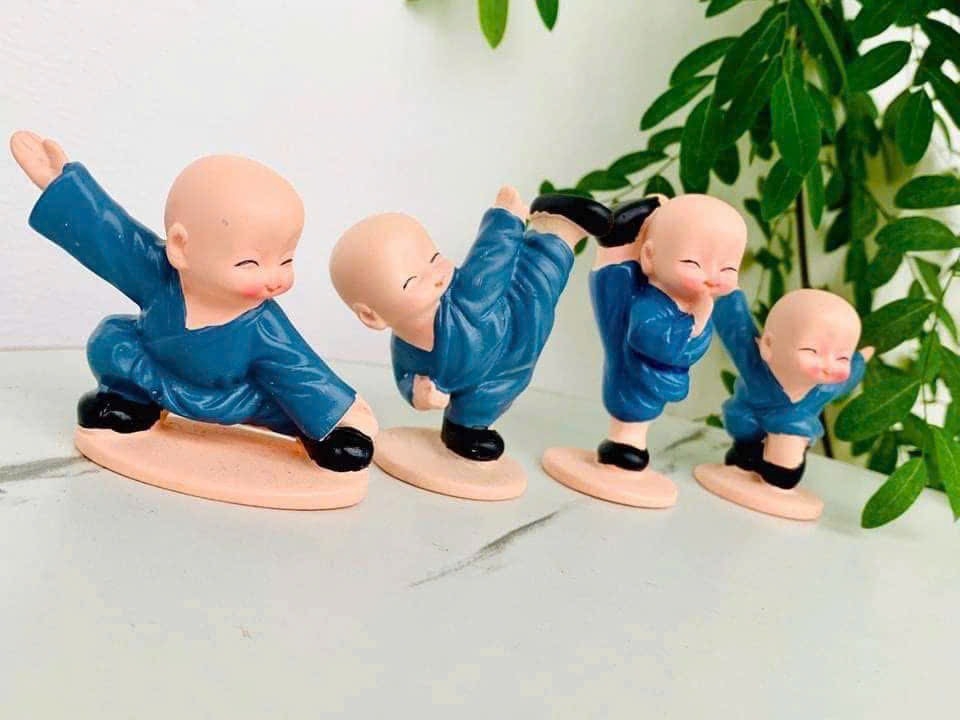 Combo 4 Chú Tiểu Múa Võ Áo Xanh (4)