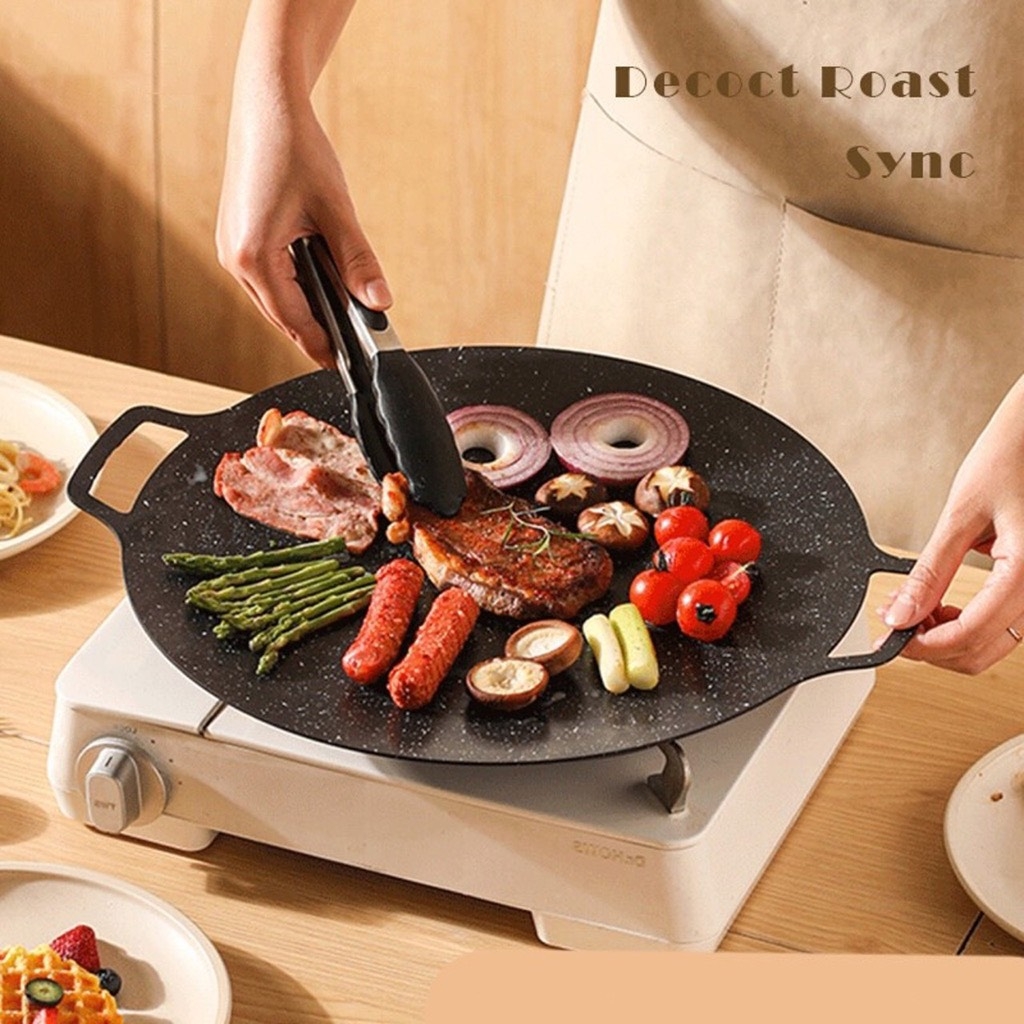 CHẢO NƯỚNG VÂN ĐÁ BBQ SIZE 34cm (5)