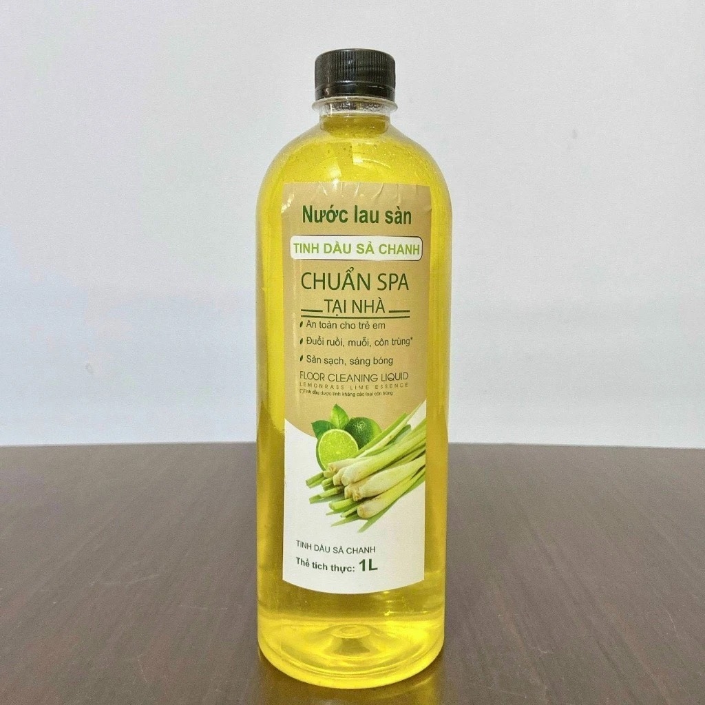 Nước Lau Sàn Tinh Dầu Chanh Xả Hàng Gia Công 1L (2)
