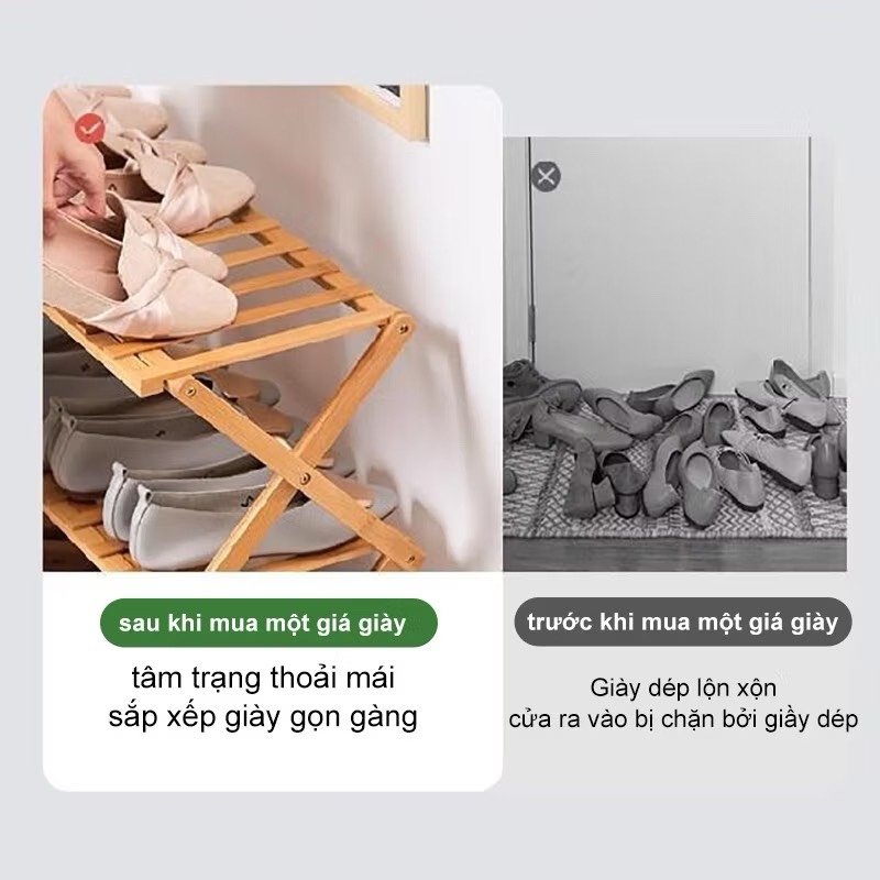 Kệ đựng dép 3 tầng chéo 70cm loại xịn