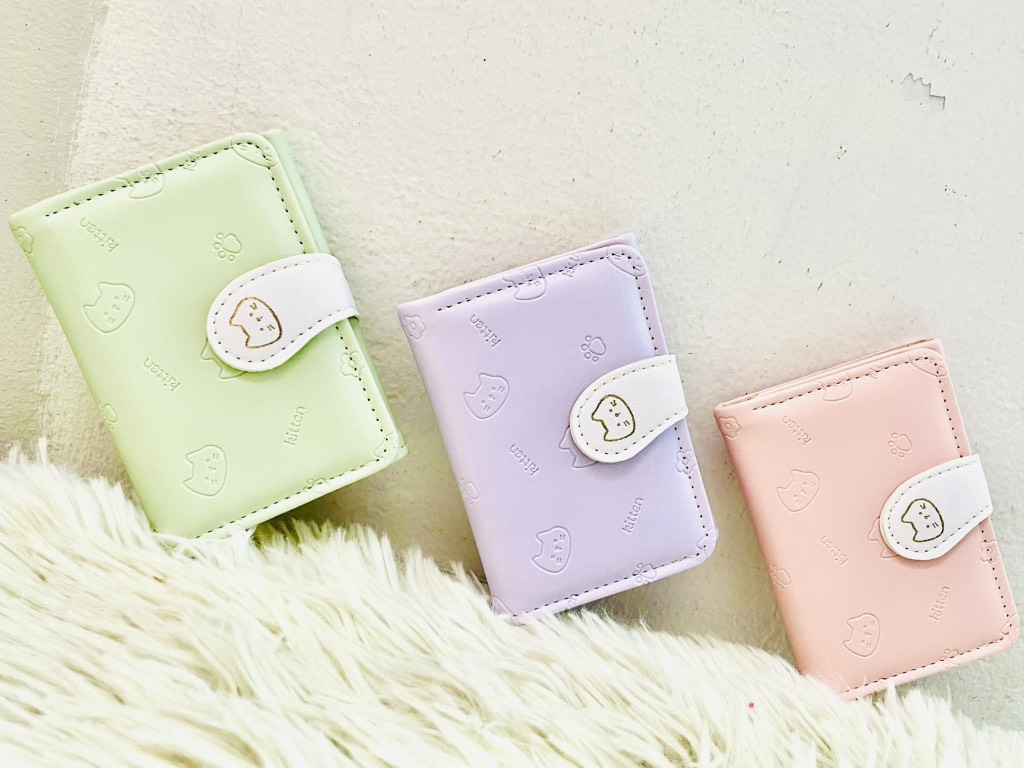 VÍ GẤP NHIỀU NGĂN, KITTEN MEOW NHIỀU MÀU (5)