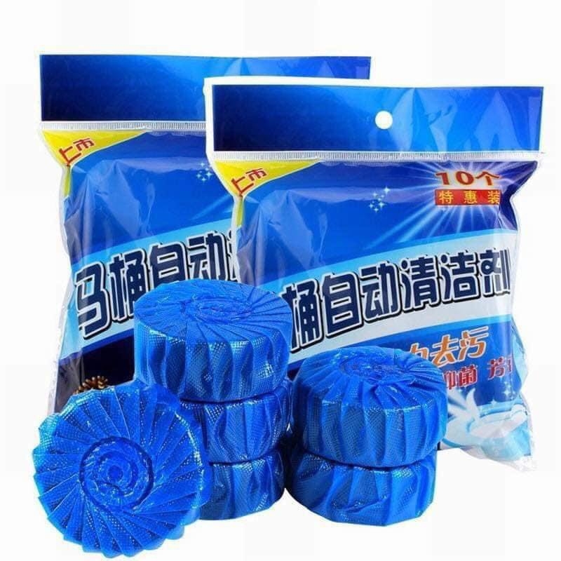 Combo 10 Viên Thả Bồn Cầu Khử Mùi Màu Xanh (1)