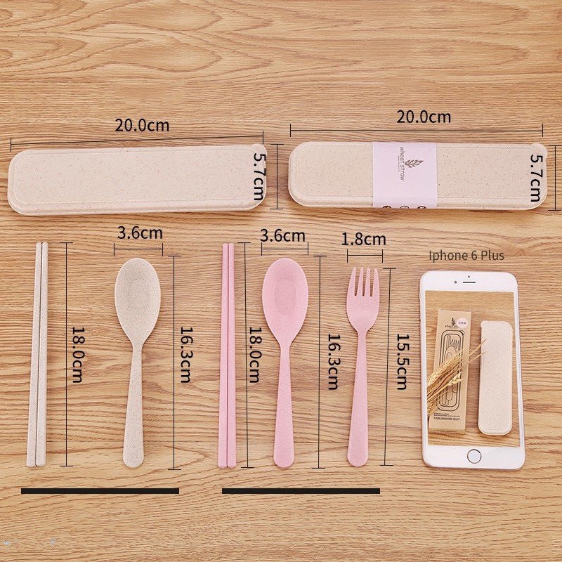 Bộ Muỗng Đũa Lúa Mạch Loại 1 An Toàn Cho Bé (2)