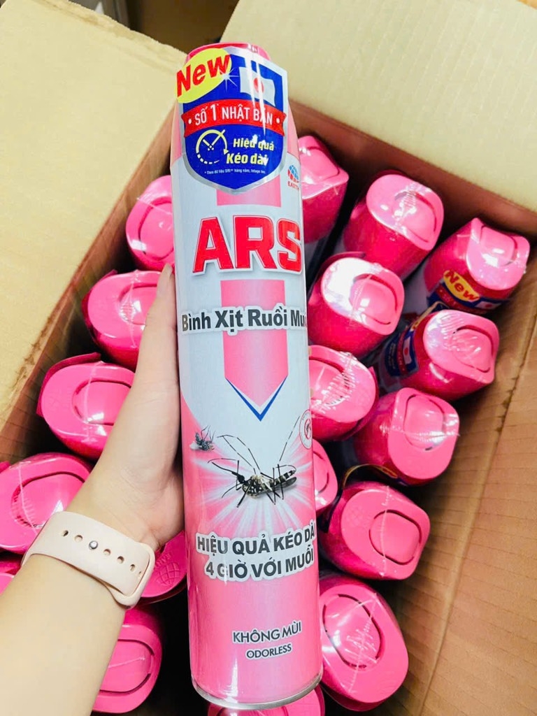 XỊT ARS RUỒI MUỖI KIẾN GIÁN MẪU GOLD 600ml CHÍNH HÃNG ( TẶNG KÈM XỊT PHÒNG HOẶC LAU KÍNH 19k) (4)