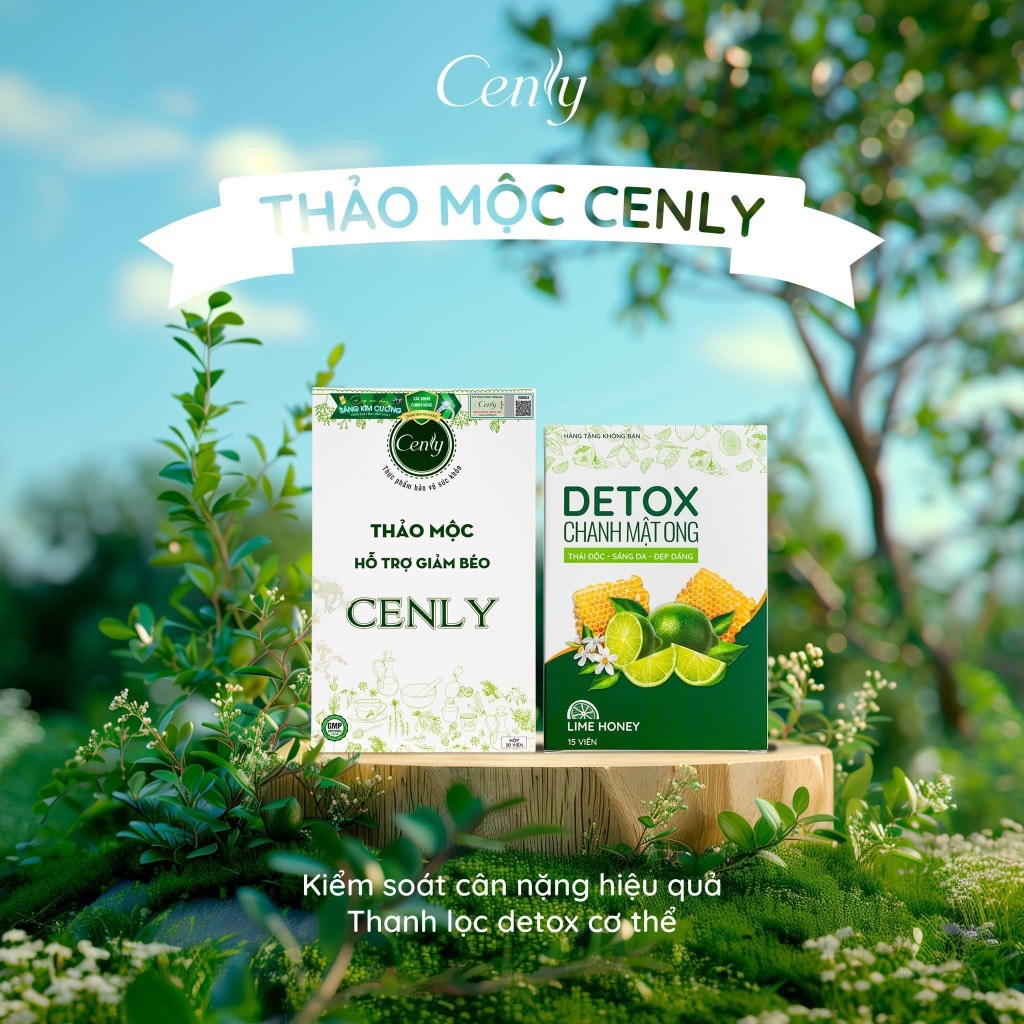 HỖ TRỢ GIẢM CÂN CENLY C.HÃNG TẶNG DETOX LẺ CTY 590K (30) '