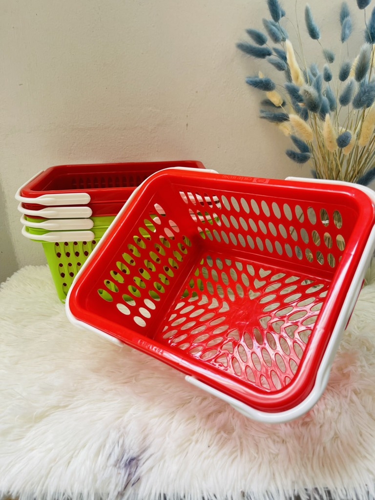 GIỎ 2 QUAI SIZE VỪA , NHIỀU MÀU (2)