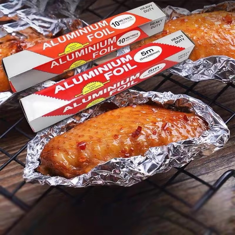 Cuộn giấy bạc Aluminium Foil -5M Cuốn đồ nướng đồ hấp (1)