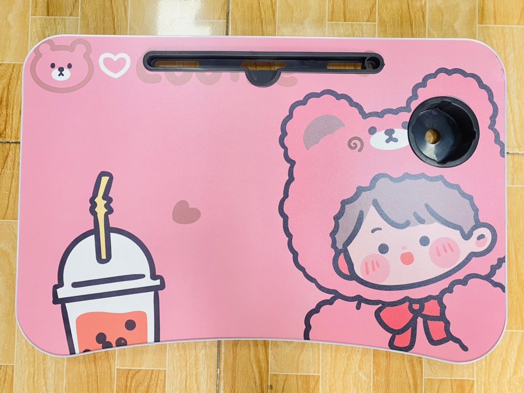 Bàn Học Hoạt Hình 2 Chân Có Khay Để Ly Để Ipad (6)