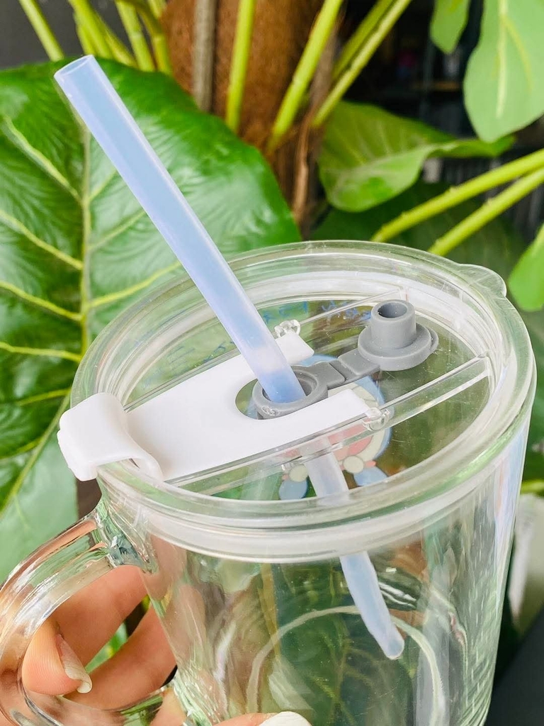 Cốc Chia Vạch Thuỷ Tinh Có Ống Hút (2)