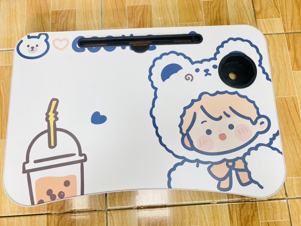 Bàn Học Hoạt Hình 2 Chân Có Khay Để Ly Để Ipad (6)