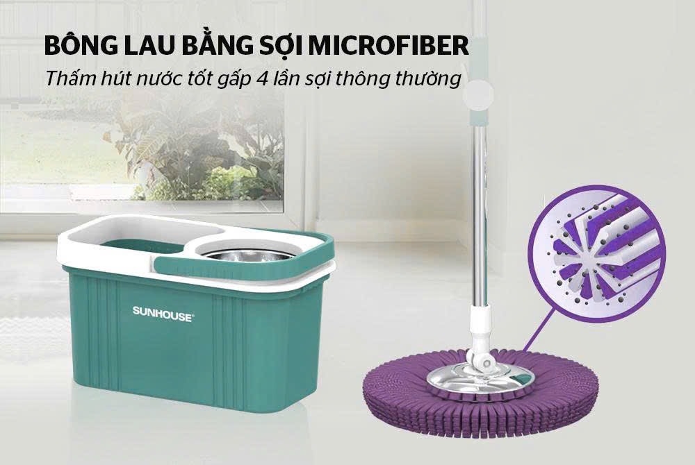 BỘ LAU NHÀ XOAY 360 ĐỘ CHÍNH HÃNG SUNHOUSE (30)