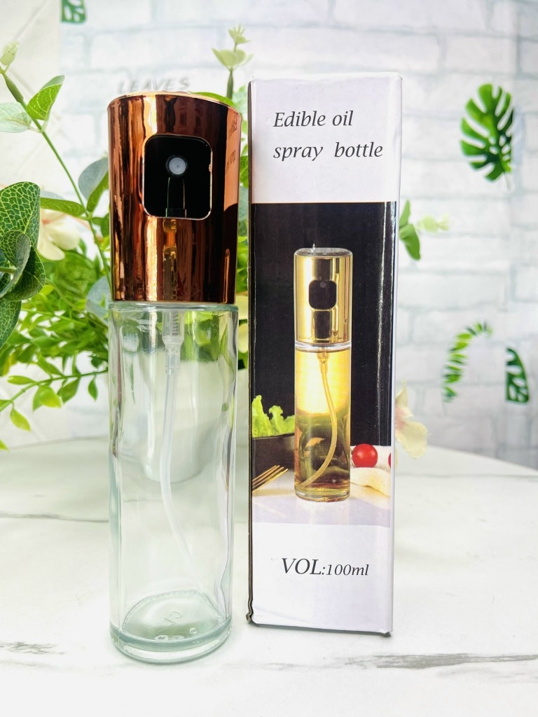 Chai xịt thủy tinh đựng dầu, dấm 4x18cm -100ml (1)