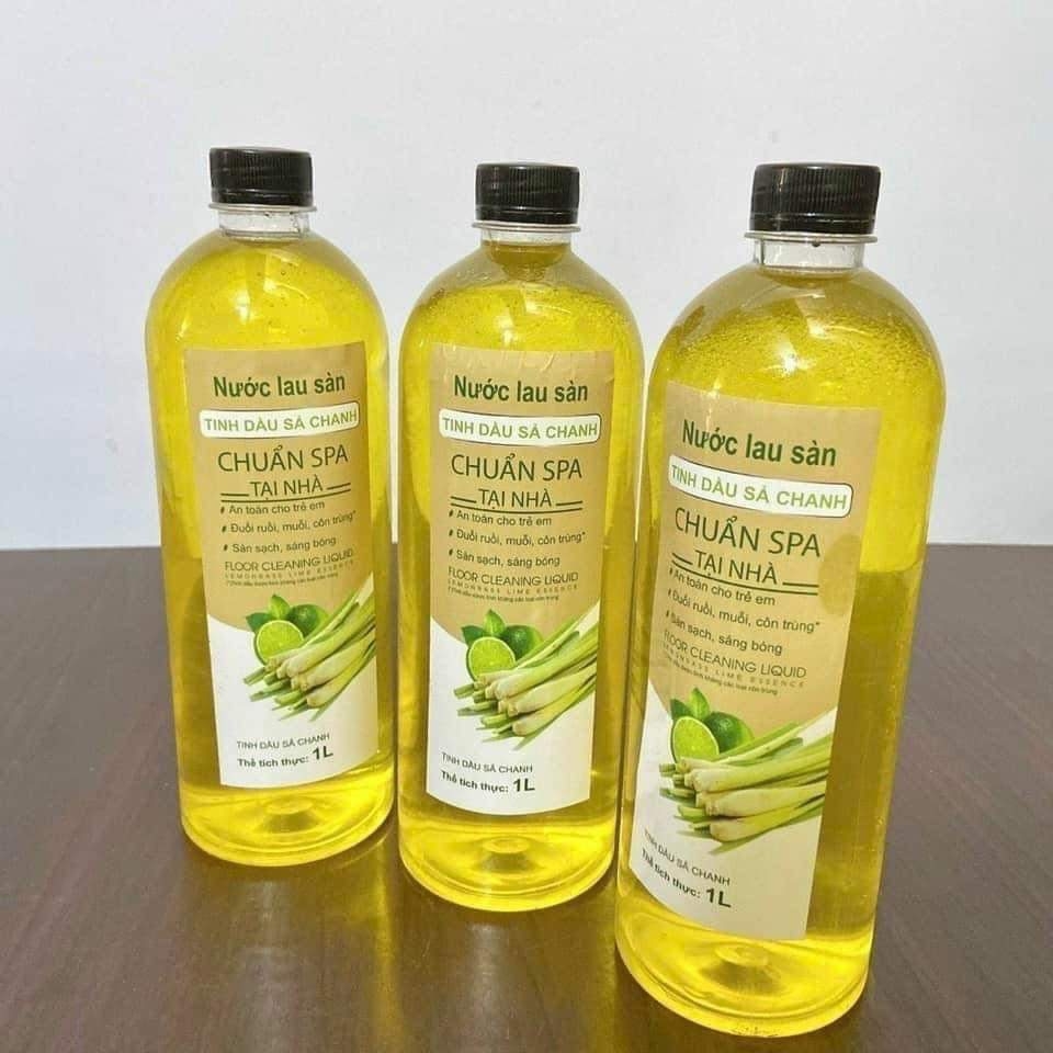 Nước Lau Sàn Tinh Dầu Chanh Xả Hàng Gia Công 1L (2)