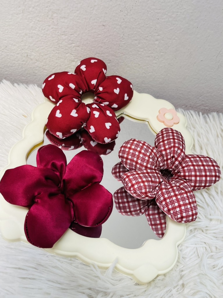 CỘT TÓC HOA PHỒNG  5 CÁNH NHIỀU MÀU (2)