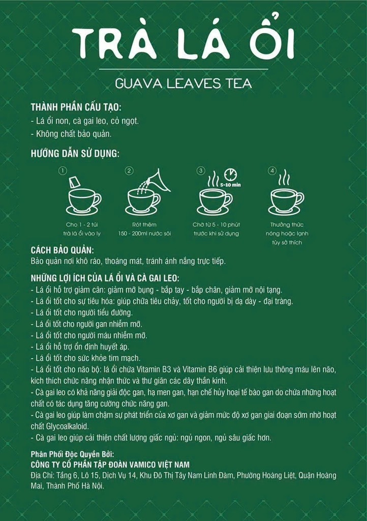 TRÀ LÁ ỔI , DÀNH CHO NGƯỜI ĂN KIÊNG, HỖ TRỢ GIẢM MỠ GIẢM CÂN (5) '