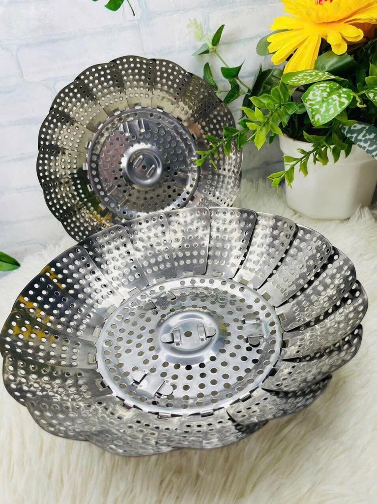 Rổ Hấp Inox Xếp Gọn Tiện Lợi 24cm (2)
