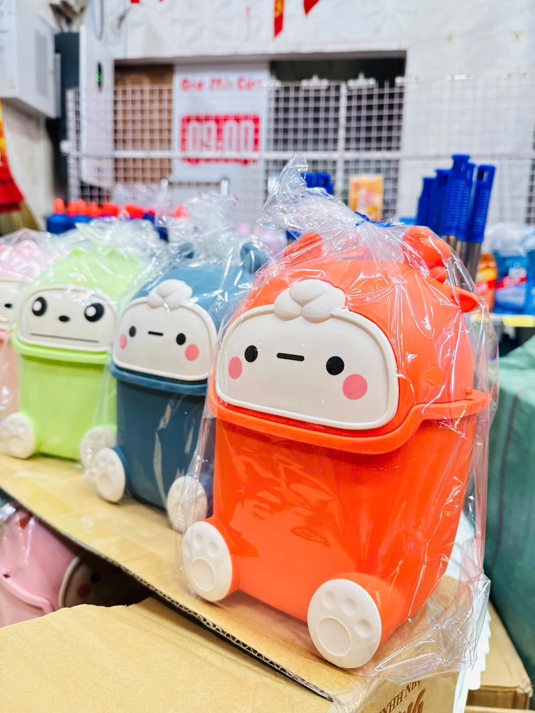 THÙNG RÁC MINI HÌNH THÚ CAO 24CM CTY VĨ HƯNG (3)