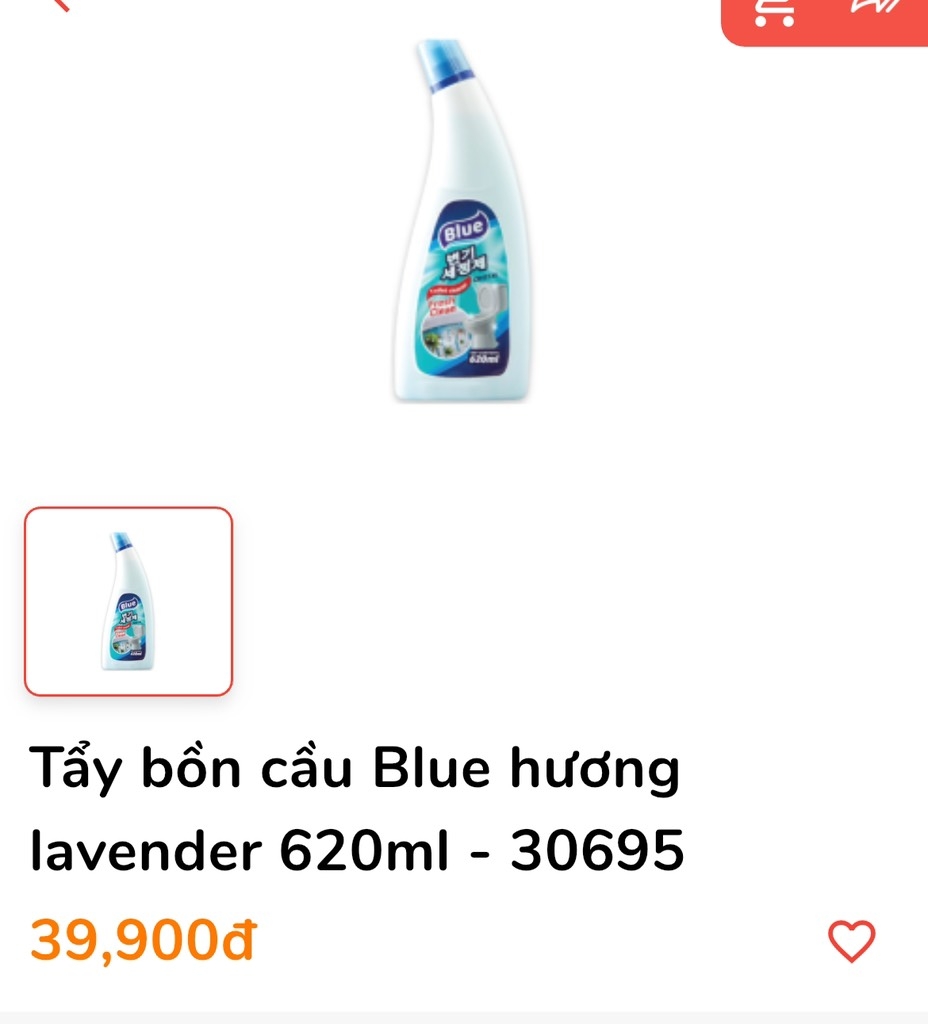 NƯỚC TẨY TOLET BỒN CẦU BLUE CHÍNH HÃNG 620ml(2) '