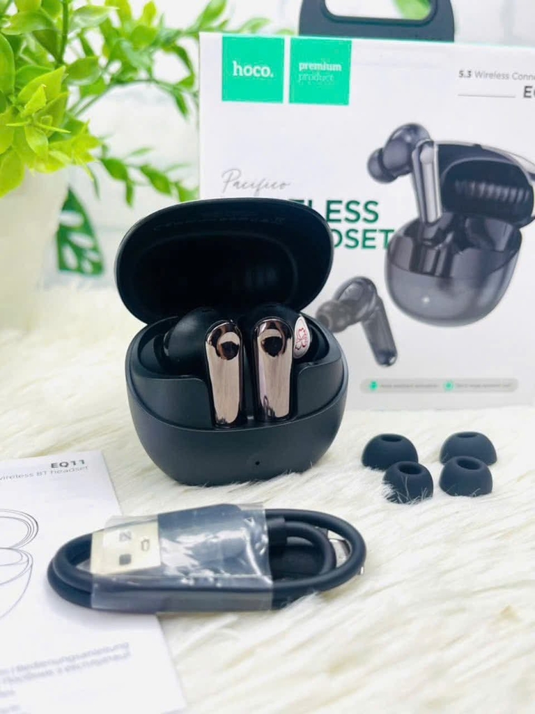 TAI NGHE BLUETOOTH HOCO EQ10 GIẢM ỒN KIỂU DÁNG AIRPODS CHÍNH HÃNG (24)