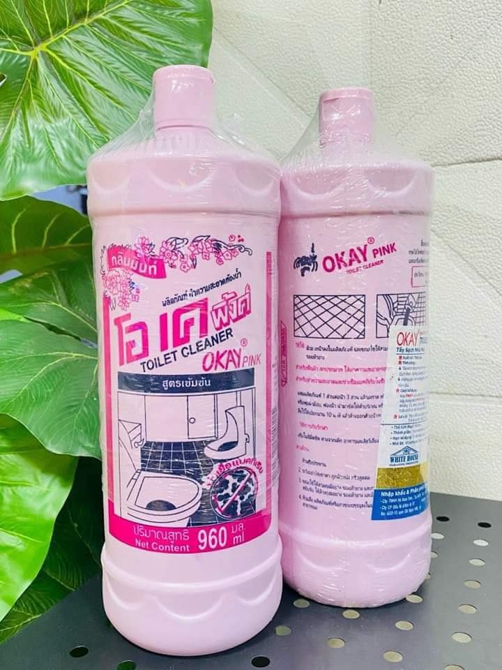 Tẩy Thái Okay Hồng 960ml Nhập Khẩu Chính Hãng Cty Tem Đỏ - Thùng 19,5
