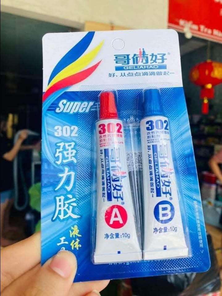 Keo AB Siêu Chắc trong Suốt Dán Nhựa Kim Loại (2)
