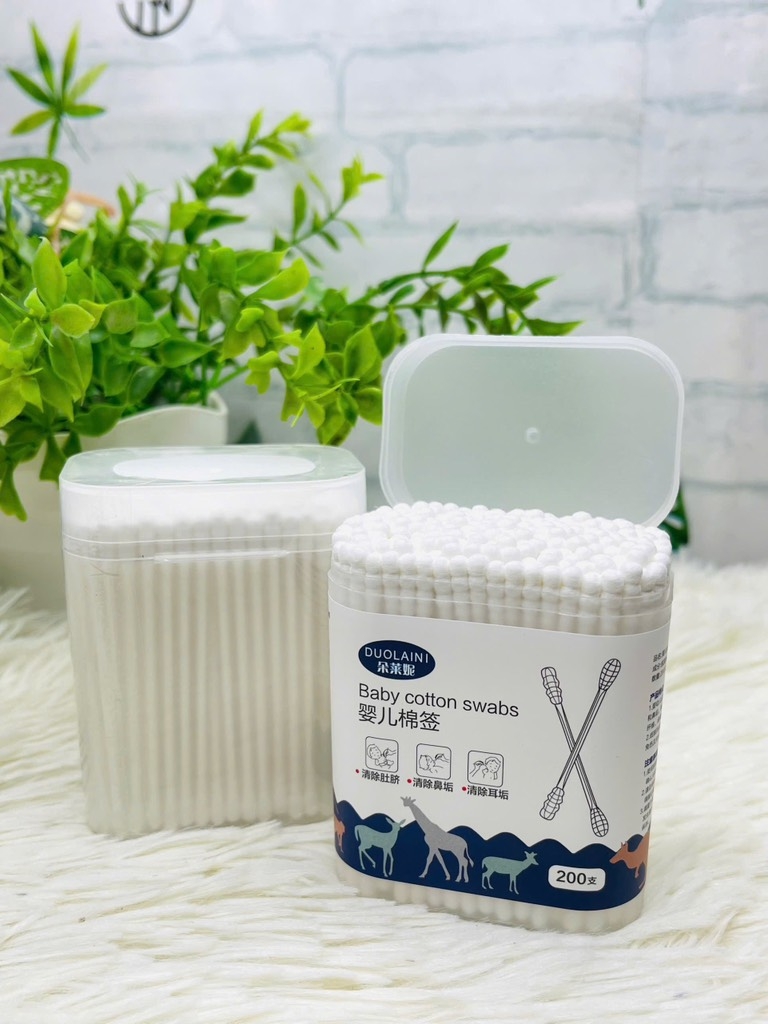 HỘP 200 CHIẾC BÔNG TĂM 2 ĐẦU DALANI (2)