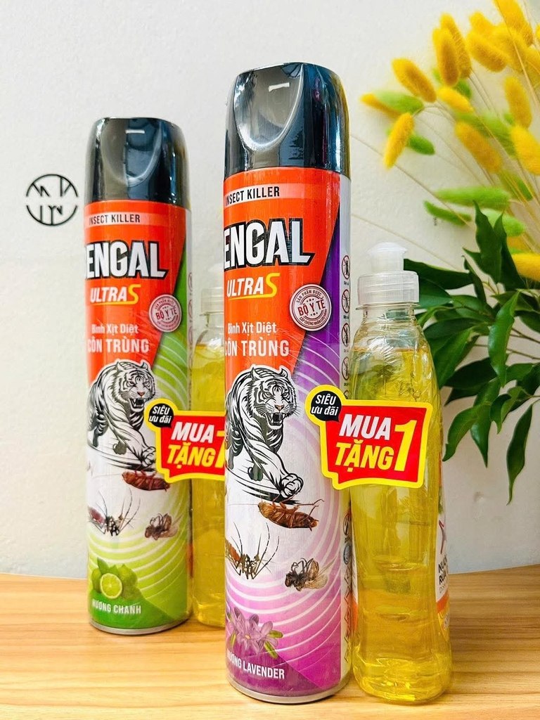 CHAI XỊT MUỖI BENGAL CHÍNH HÃNG ( MUA 1 TẶNG 1 NƯỚC RỬA CHÉN XCLEEN 400g) (4)