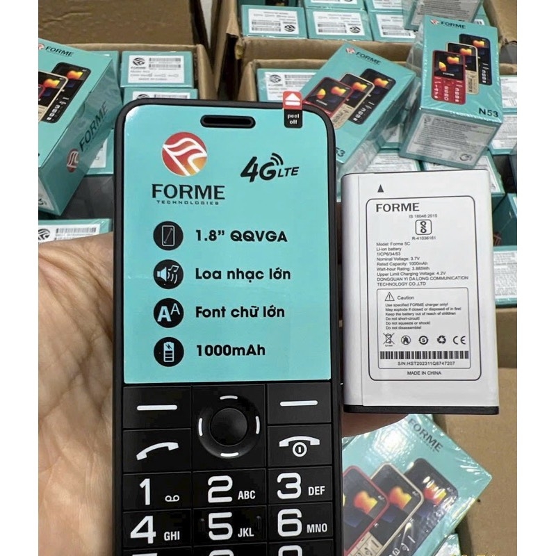 Điện Thoại Người Già Forme N53 4G Không Lo Cắt Sóng (30)