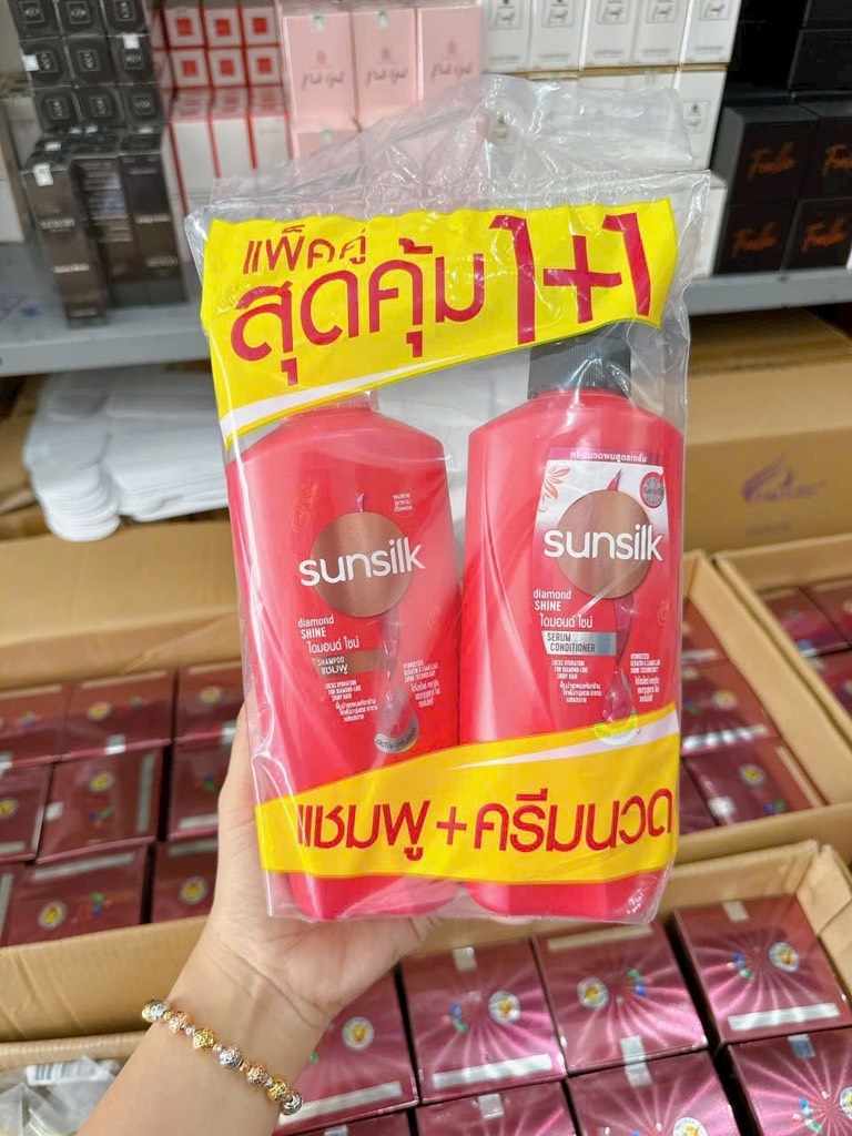CẶP 2 CHAI DẦU GỘI SUNSILK THAILAND (15)