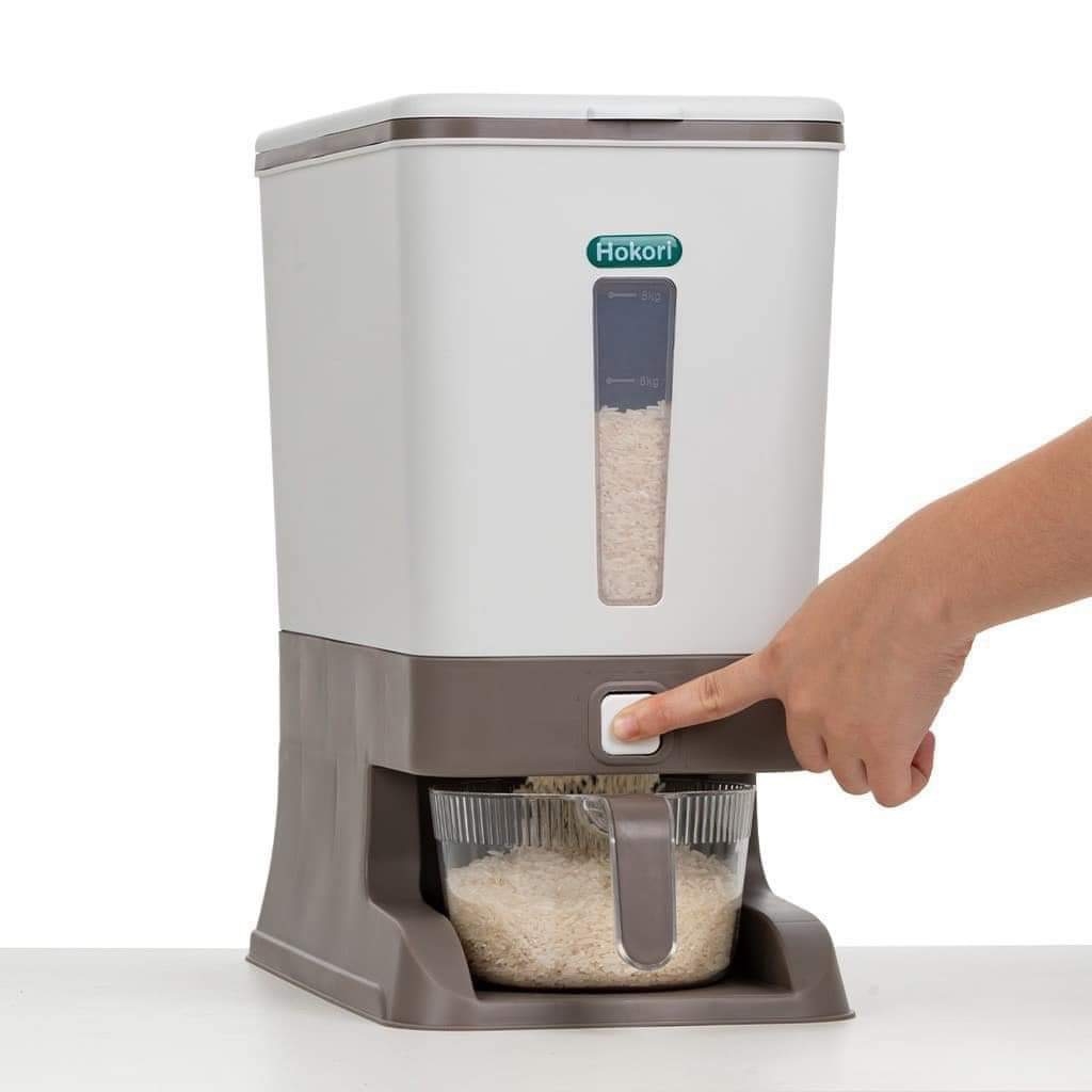 Thùng đựng gạo thông minh kèm cốc loại 10kg Hokori (14)