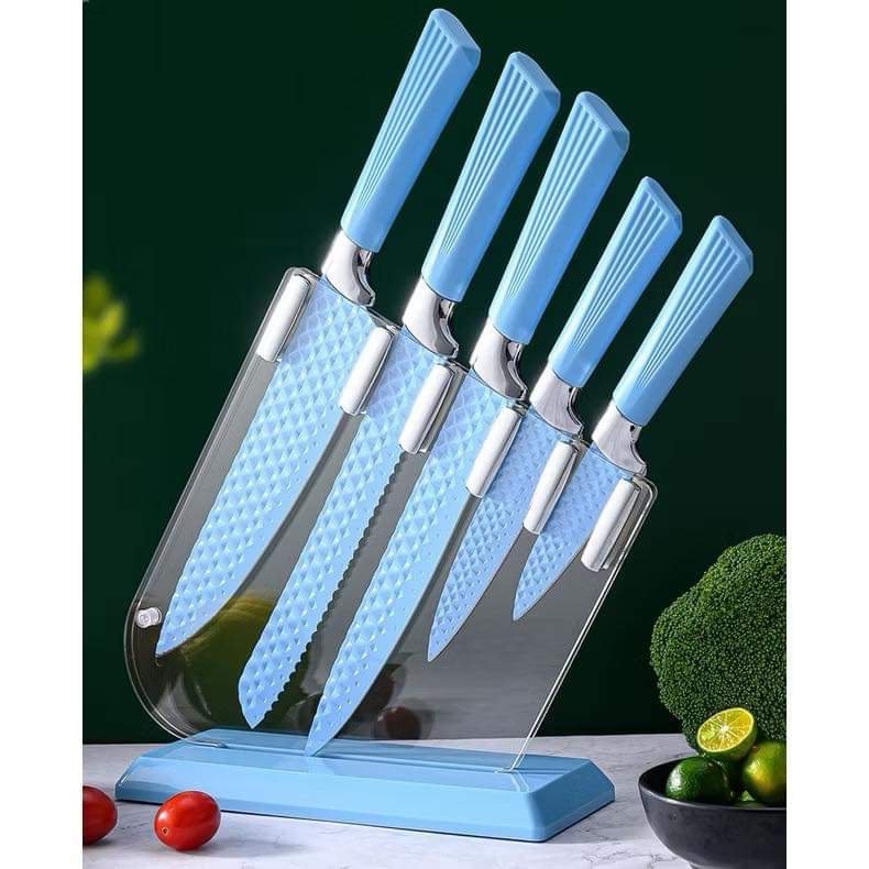 Bộ 5 Cây Dao Kèm Khay Đựng Trong Suốt Sang Trọng (14)
