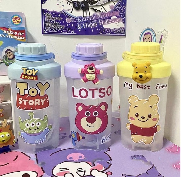 Bình nước nhựa hình gấu 500ml (3) '
