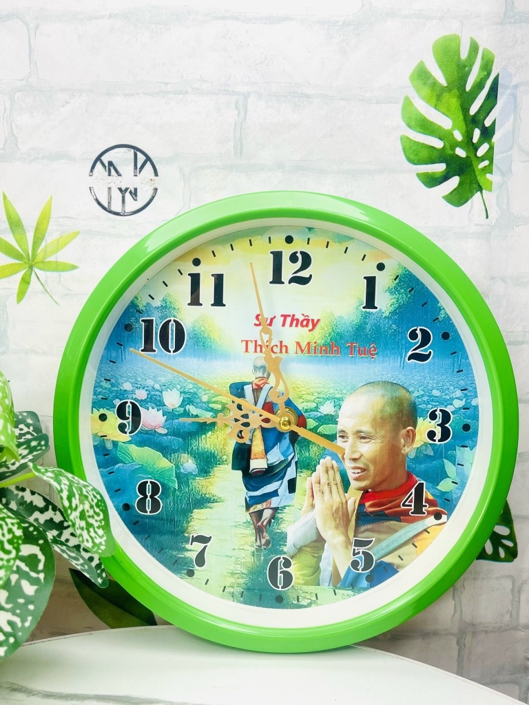ĐỒNG HỒ TREO TƯỜNG HÌNH THÍCH MINH TUỆ SIZE 24cm (4)