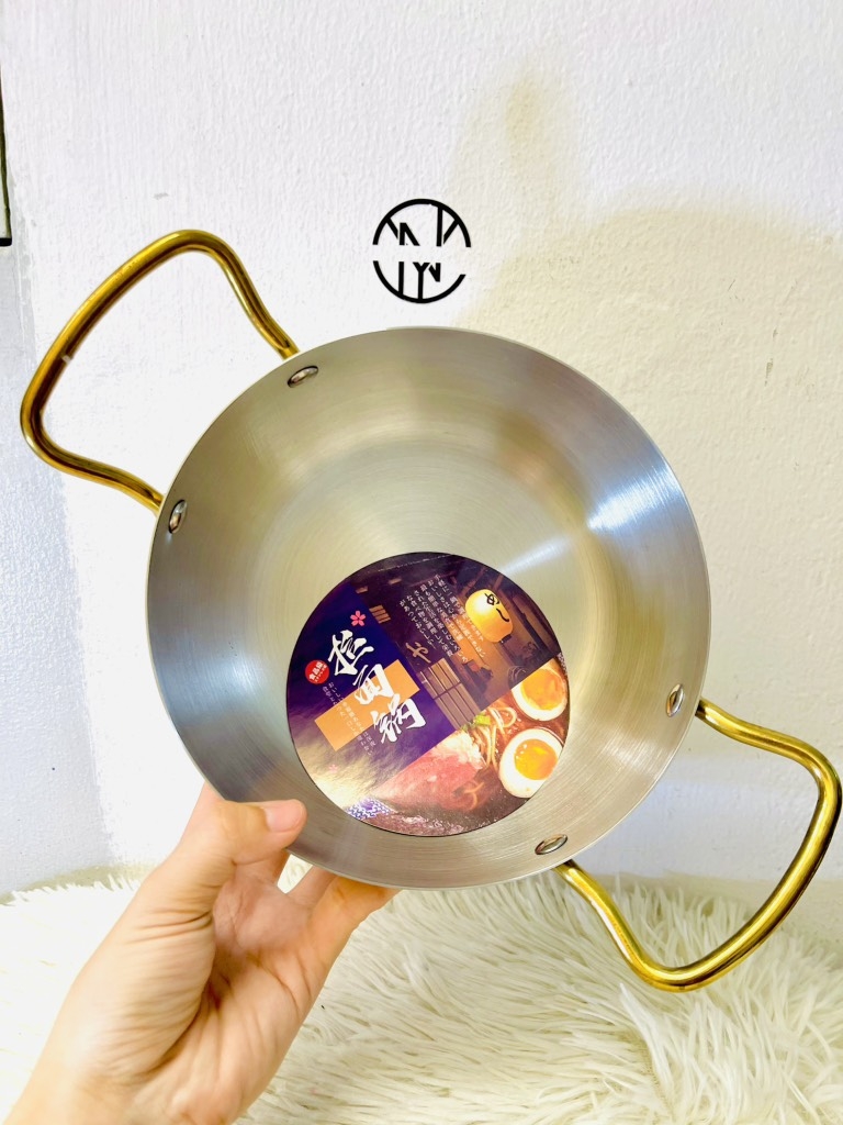 Chảo Inox Hợp Kim Mạ Vàng 2 Quai To 18cm (9)