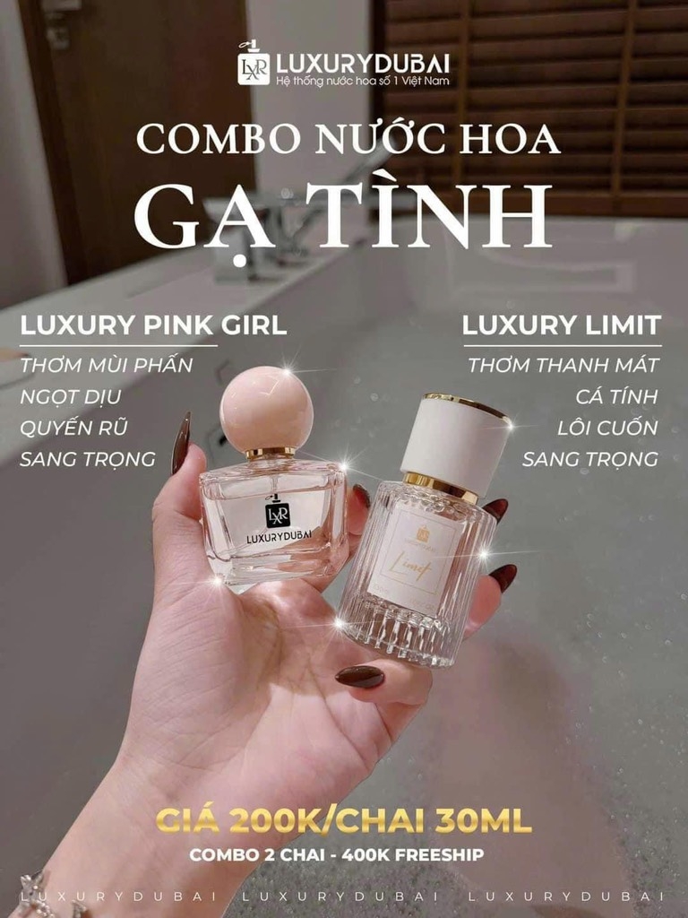 NƯỚC HOA LUXURY DUBAI SIÊU HOT, (15) (tách rời 1chai) '
