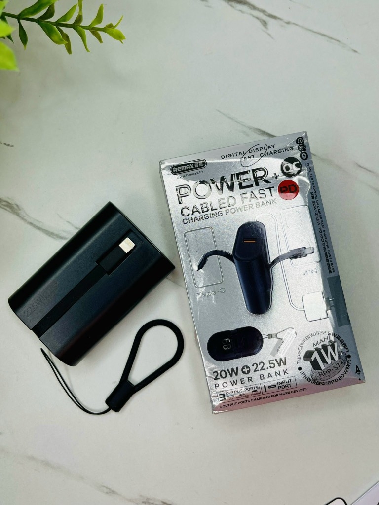 Pin sạc dự phòng nhanh 20w 10.000mah Remax 572 CHÍNH HÃNG kèm 2 dây sạc và dây treo siêu nhỏ gọn Super 20W+22.5W (20)