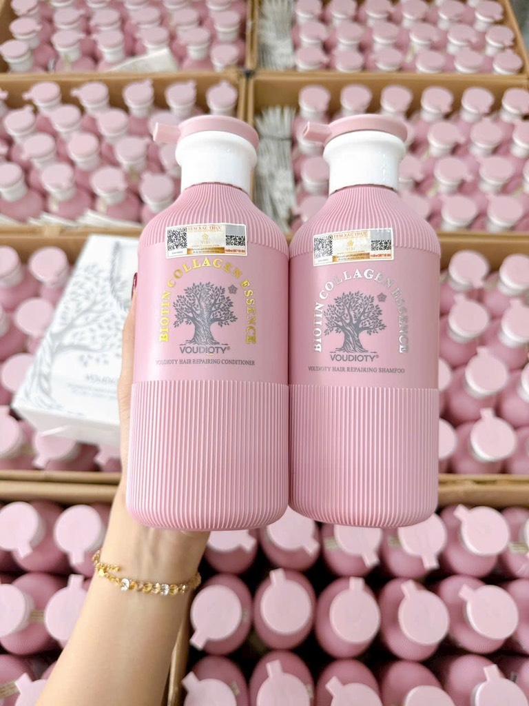 CẶP GỘI XẢ TÓC BIOTIN COLLAGEN HỒNG (15) '