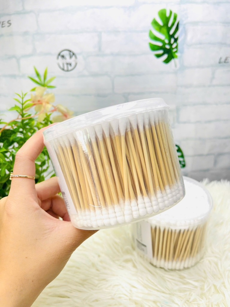 Hộp 500 Bông Tăm Lấy Ráy Tai Loại Hộp Trắng (1)